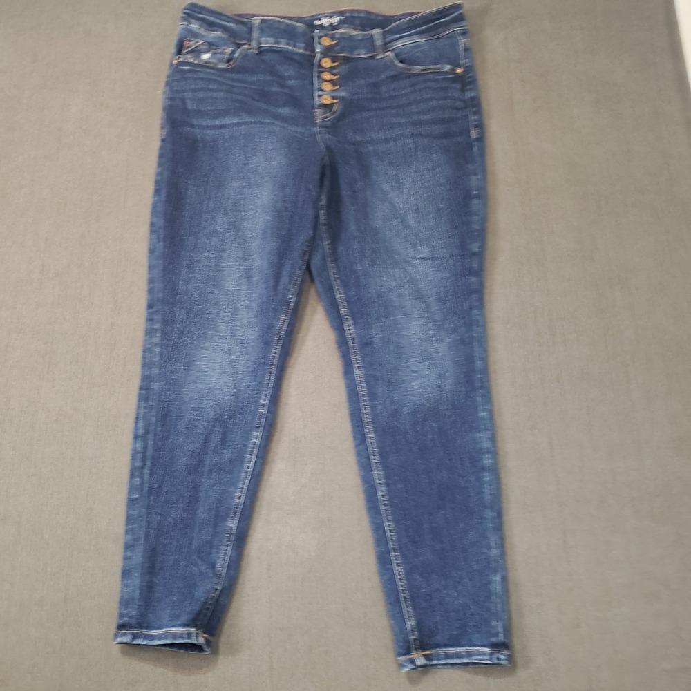Edgerly Jeans Womens Size 18W High Rise Super‎ Skinny Button Fly